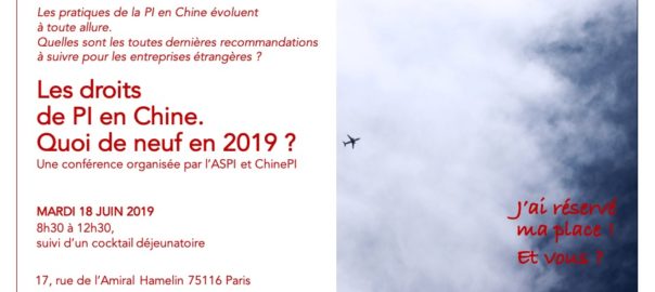 Quoi de neuf pour la PI en Chine ?