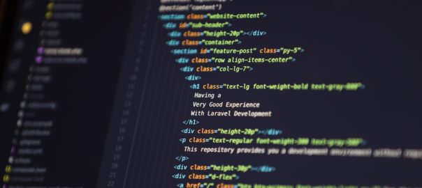 Screen with code