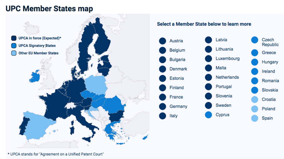 JUB - Image 1 - UPC Member States map