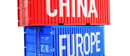 Chinese and European containers