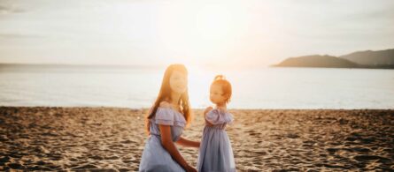 Mother and girl